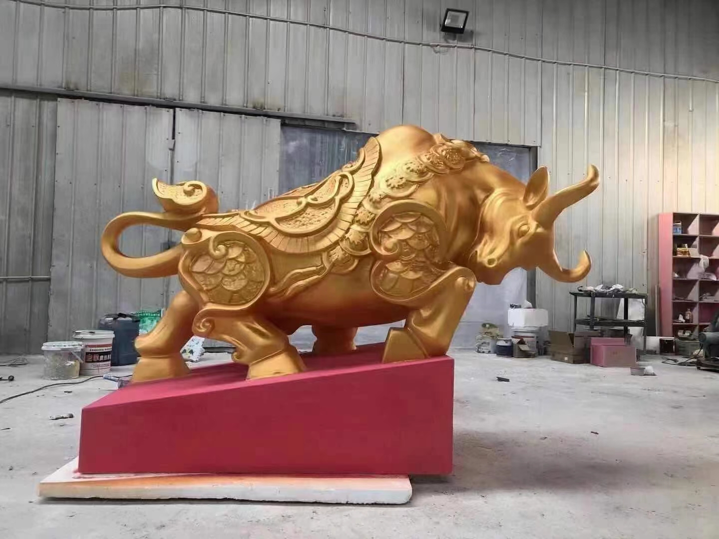 3d打印雕塑模型-拓荒牛